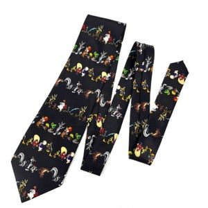 Vintage Looney Tunes  Men Tie Black 1997